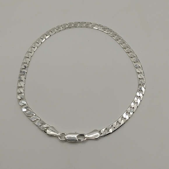 Sterling Silver 925 Cuban Link 8" Bracelet - Picture 6 of 8